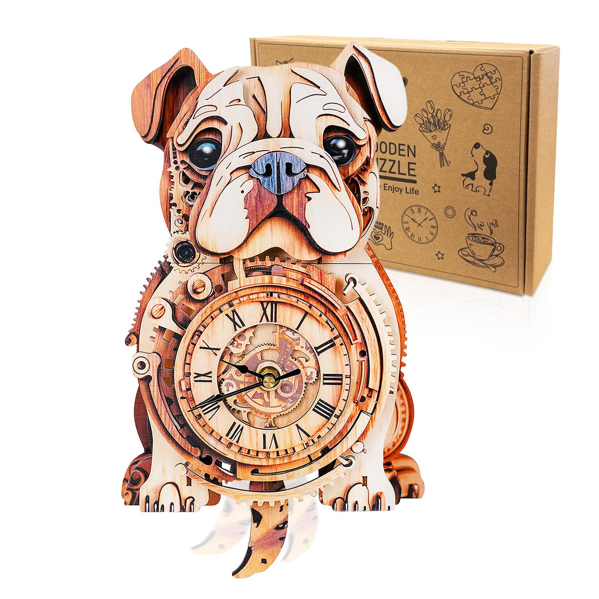 Dragon Clock 3D Wooden Puzzle