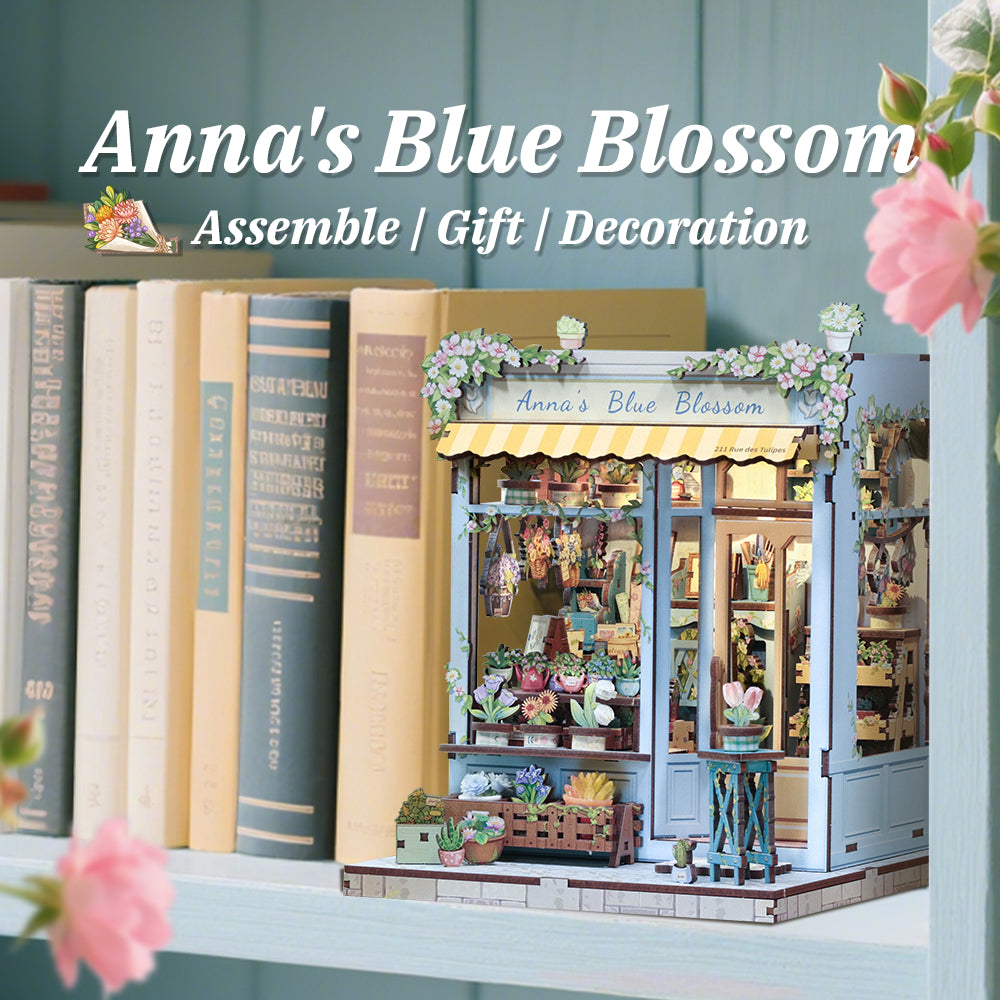 Anna's Blue Blossom DIY Book Nook
