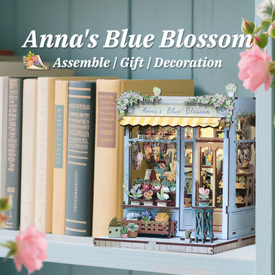 Anna's Blue Blossom DIY Book Nook