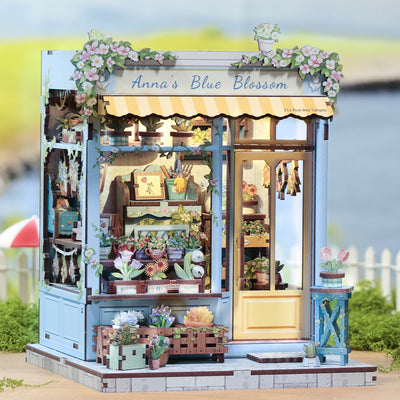 Anna's Blue Blossom DIY Book Nook
