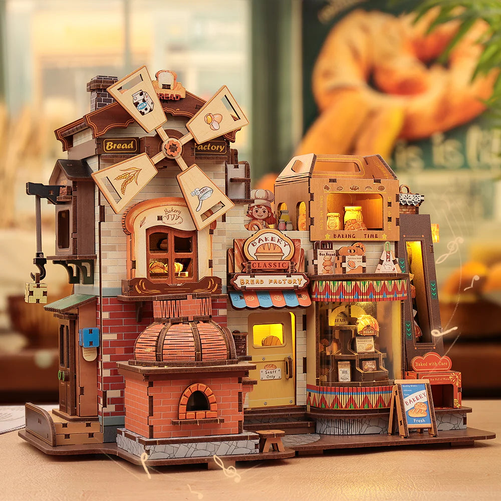 Bread Factory 3D Wooden Kit