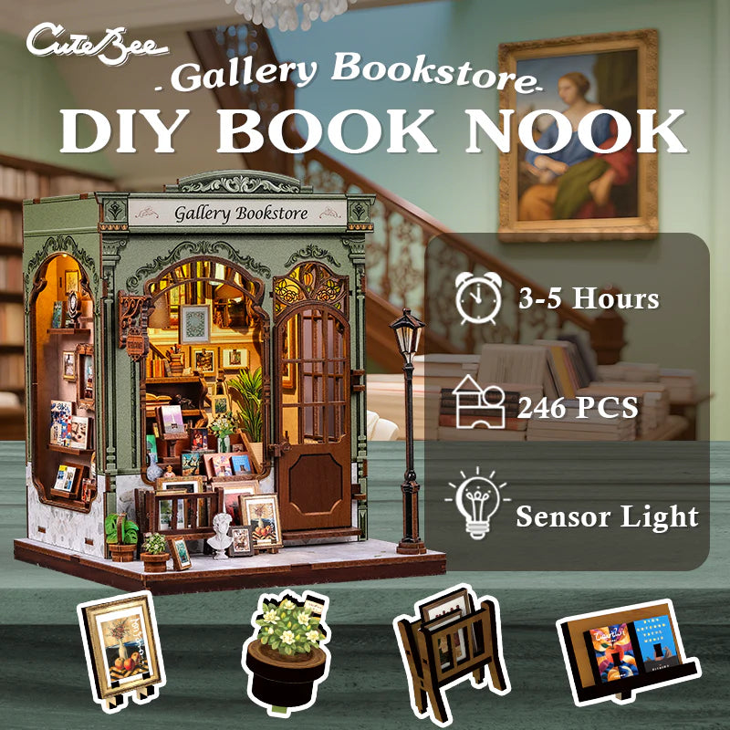 Gallery Bookstore DIY Miniature House