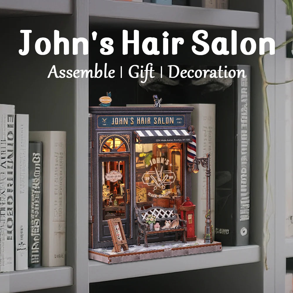 John's Hair Salon DIY Miniature House