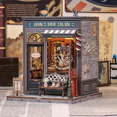 John's Hair Salon DIY Miniature House