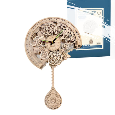 Mechanical Clock 3D Wooden Puzzle