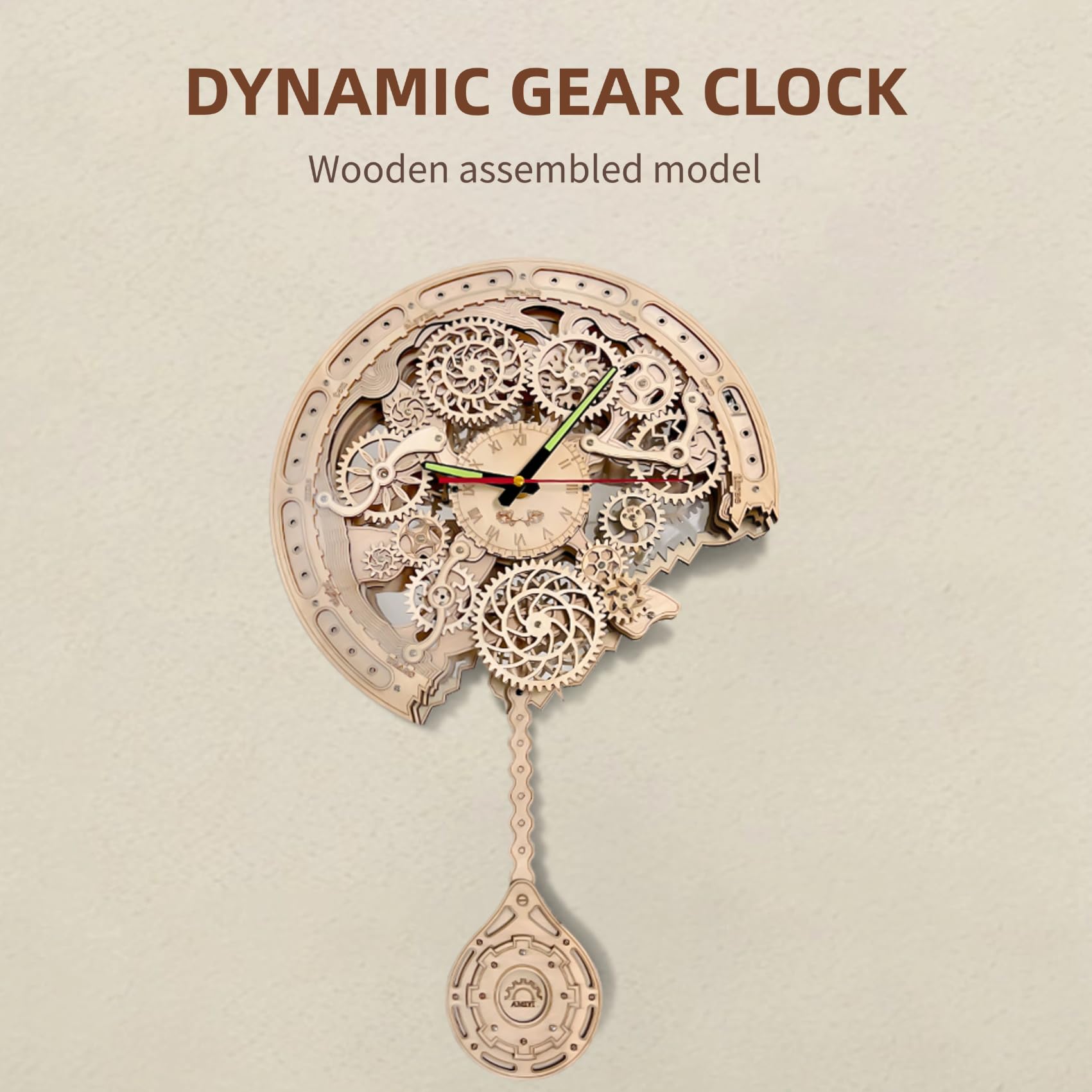 Mechanical Clock 3D Wooden Puzzle