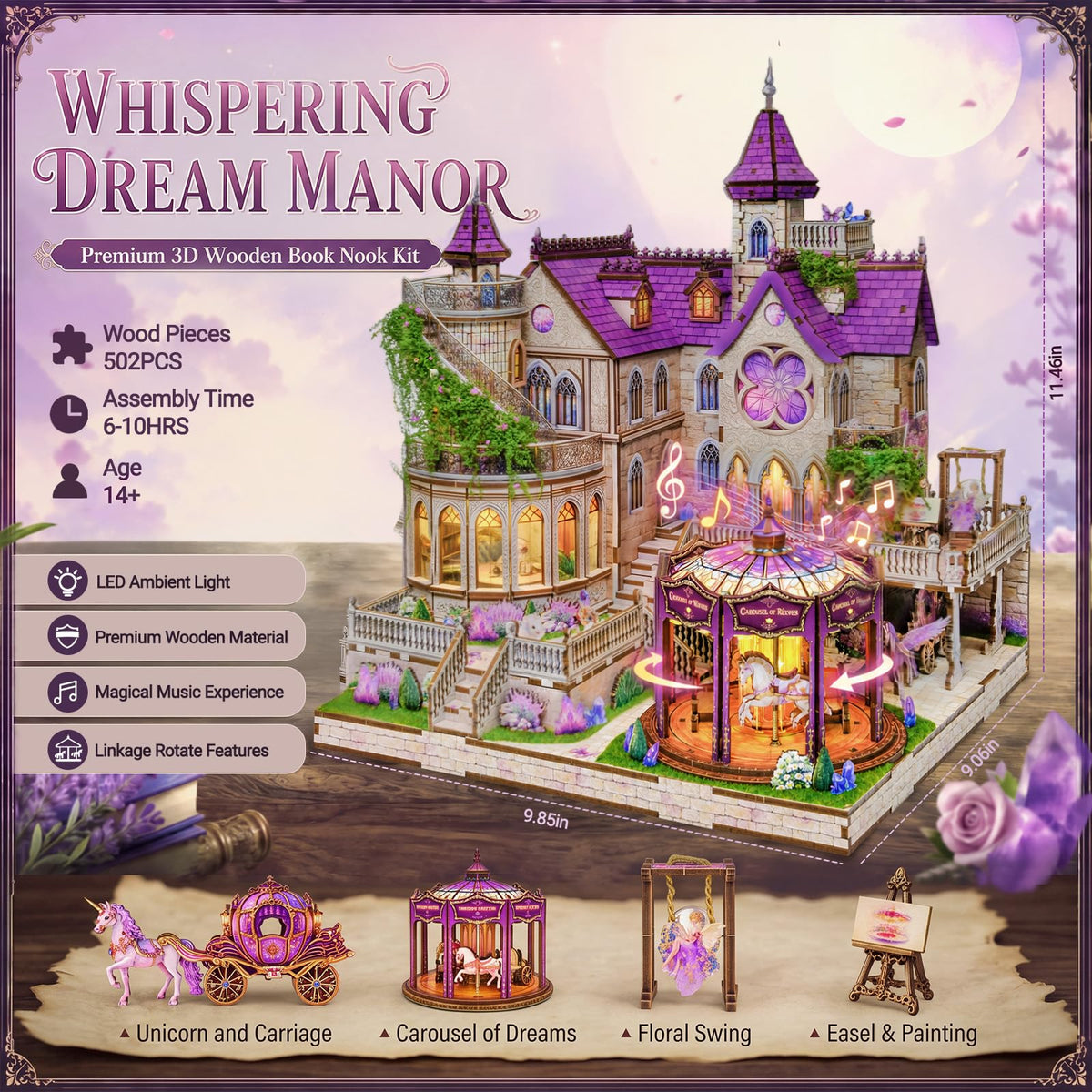 Dreamy Castle 3D Wooden Puzzle