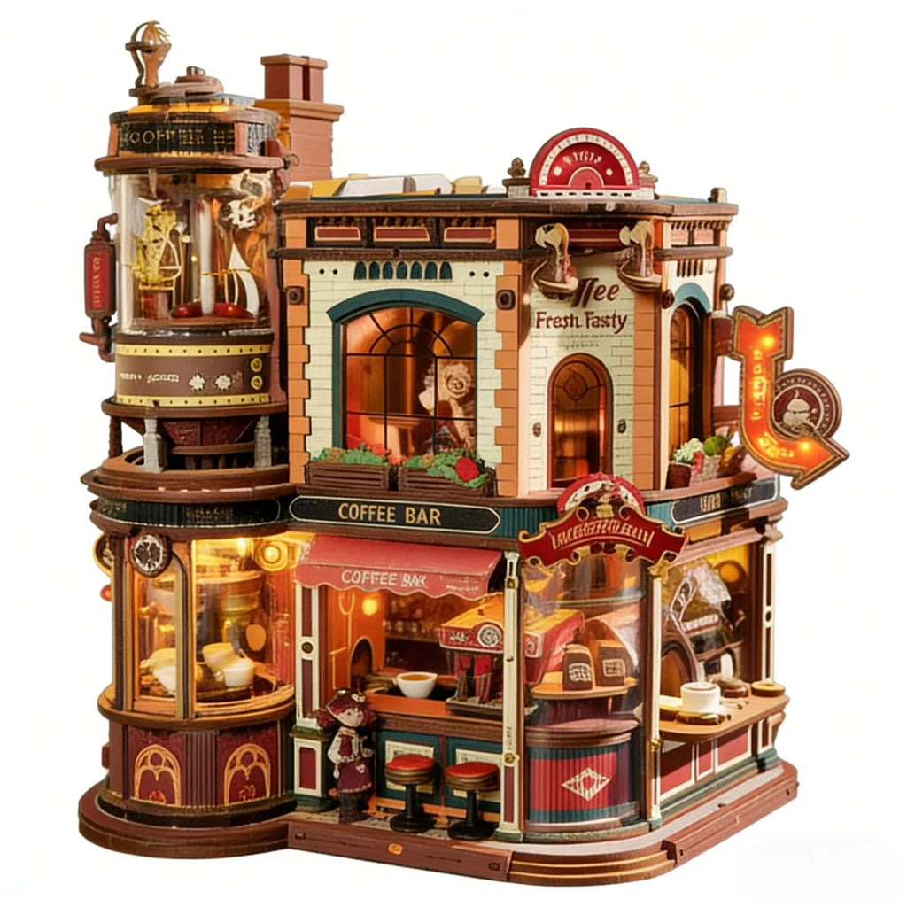 銅なりの恋ミニチュアカクテルセット DreamyCoffeeFactory3DWoodenPuz