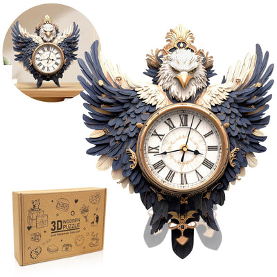 Dragon Clock 3D Wooden Puzzle