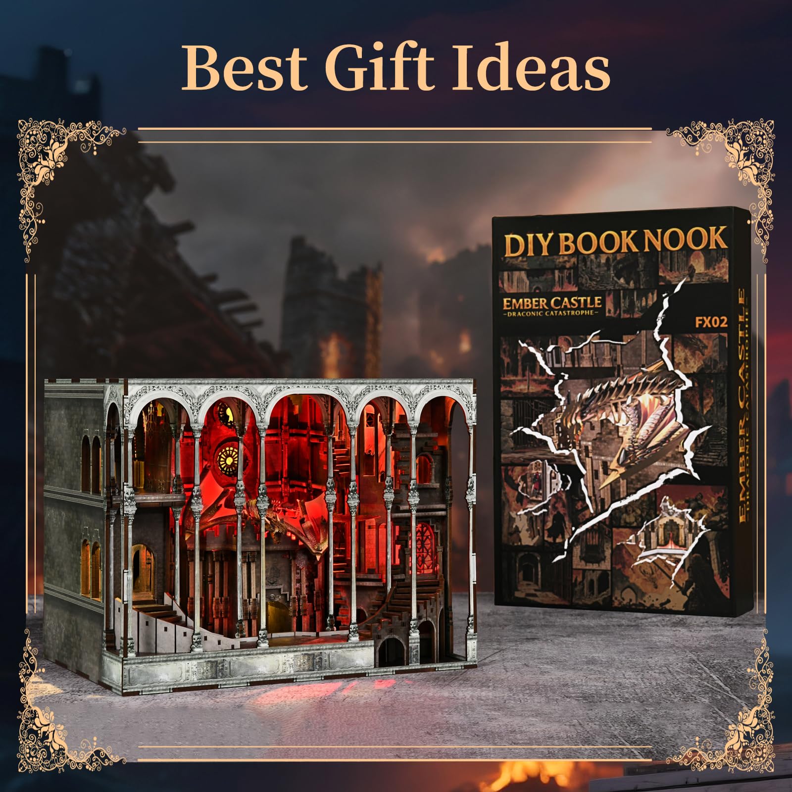 Ember Castle DIY Book Nook