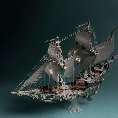 Fantasy Elf Ship DIY 3D Wooden Puzzle Kit