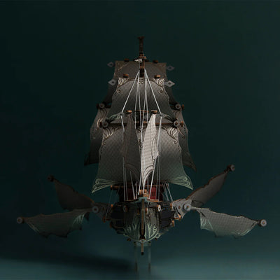 Fantasy Elf Ship DIY 3D Wooden Puzzle Kit