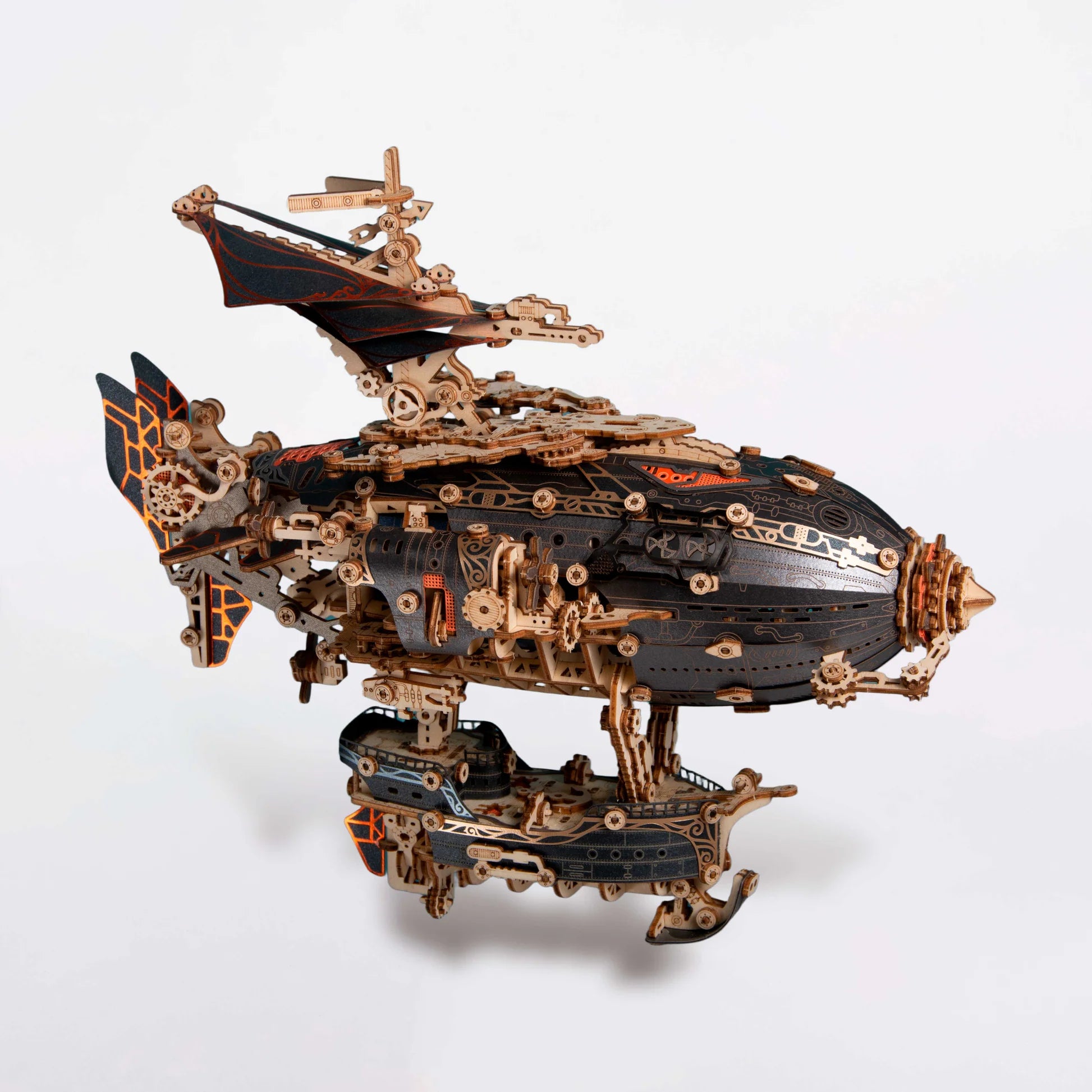 Victorian Fantasy Steampunk Airship 3D Wooden Puzzle