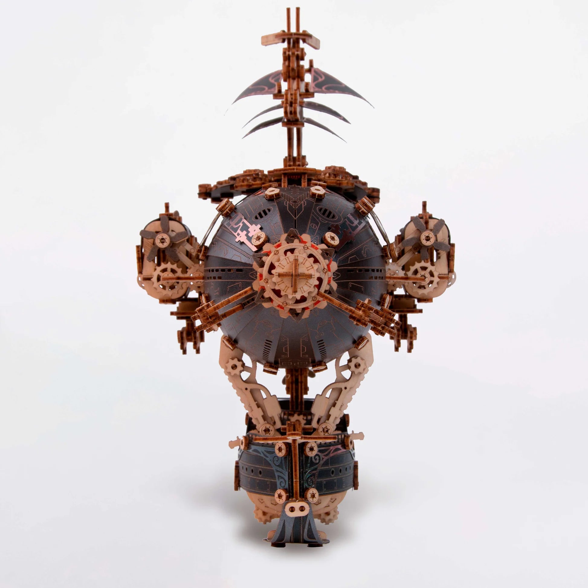 Victorian Fantasy Steampunk Airship 3D Wooden Puzzle – surplusfun
