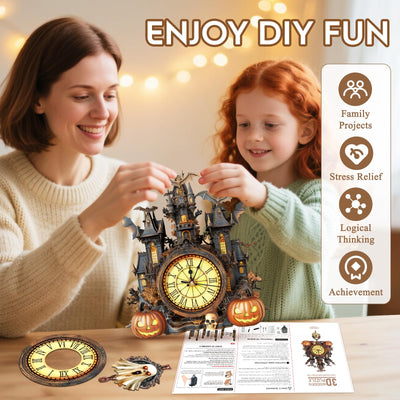 Halloween Clock 3D Puzzles