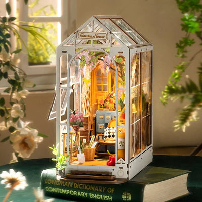 Holiday Garden House DIY Book Nook