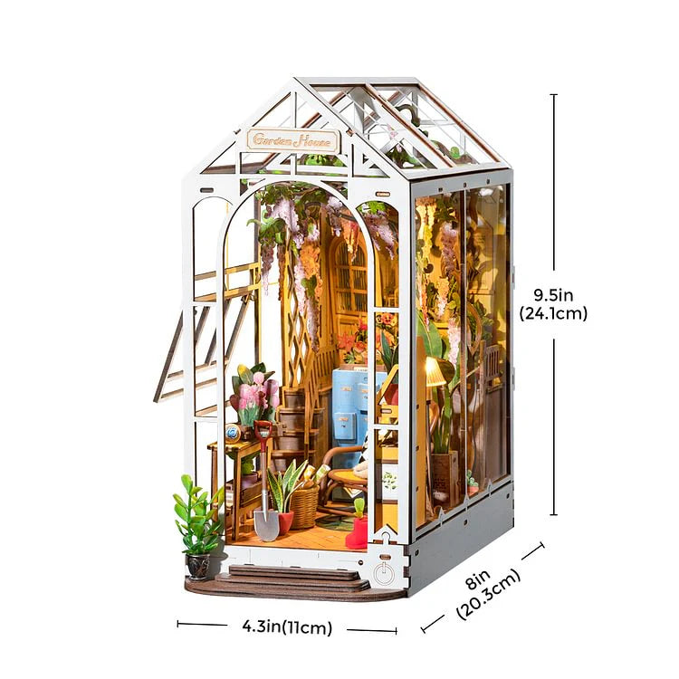 Holiday Garden House DIY Book Nook