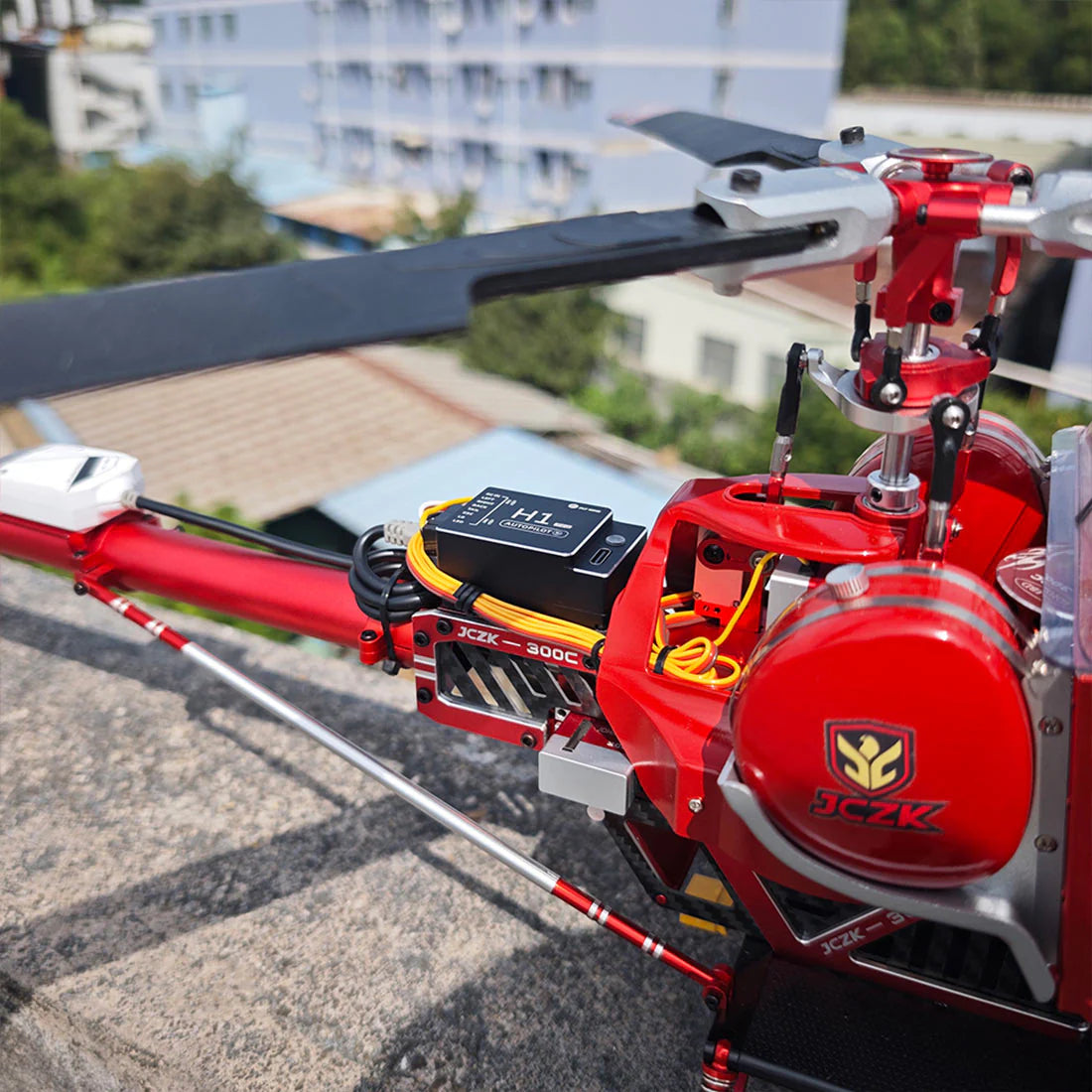 JCZK 300C PRO 12CH Super Simulation Smart RC Helicopter RTF With GPS One-key Return Hover H1 Pro Flight Control Flybarless