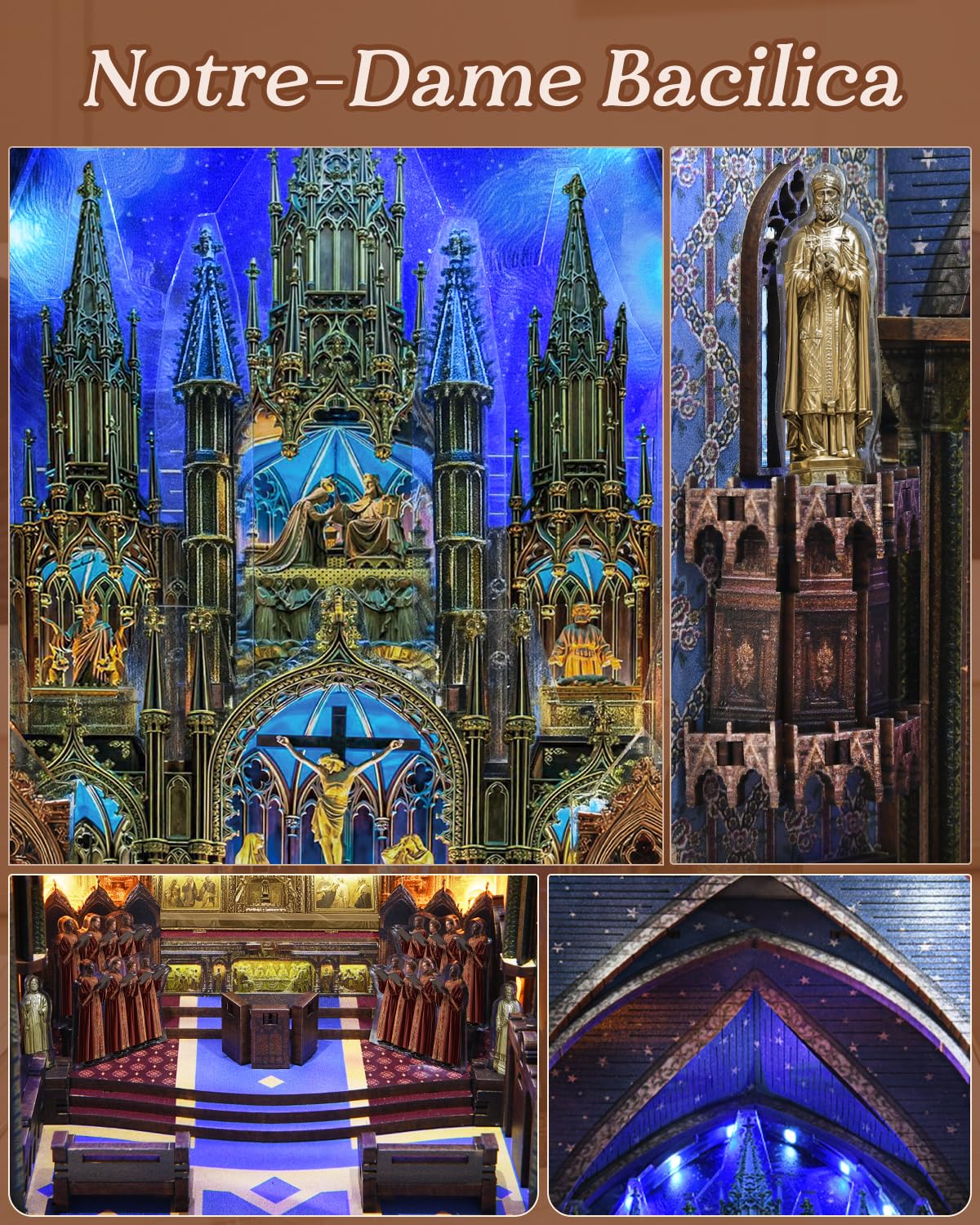 Notre-Dame Bacilica Book Nook Kit