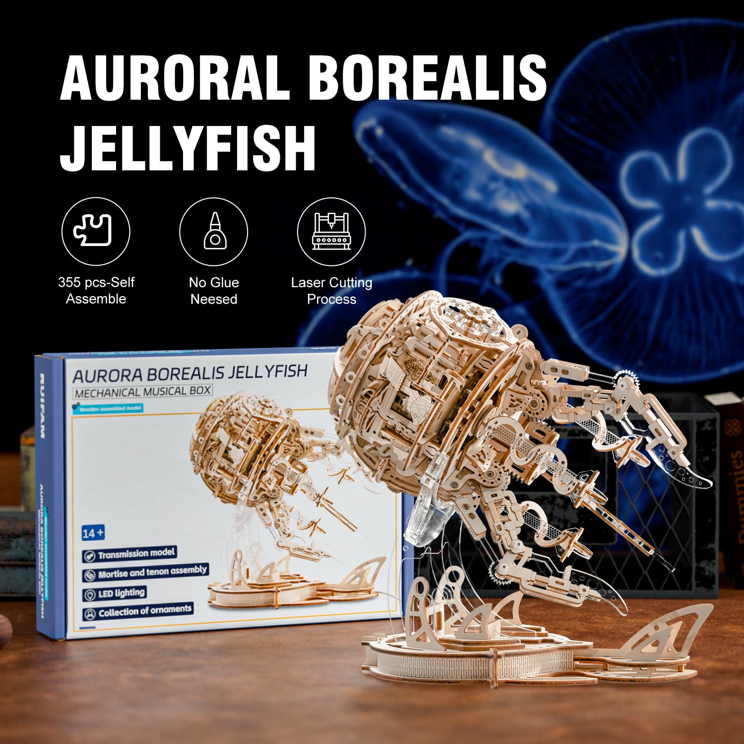 Jellyfish 3D Wooden Puzzle – surplusfun