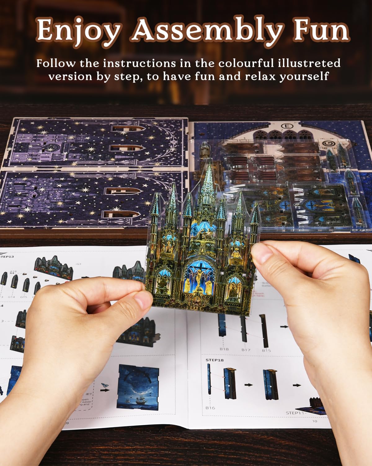 Notre-Dame Bacilica Book Nook Kit