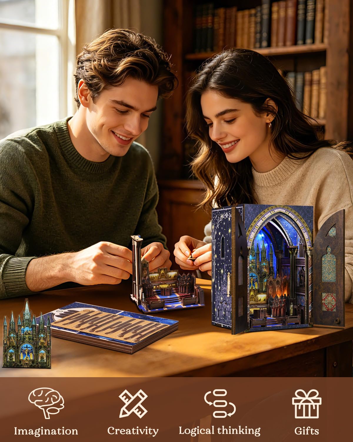 Notre-Dame Bacilica Book Nook Kit