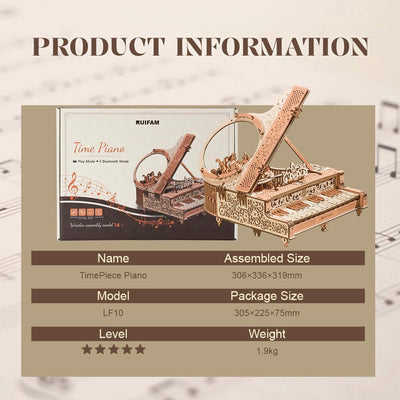 Piano Music Box 3D Wooden Puzzle
