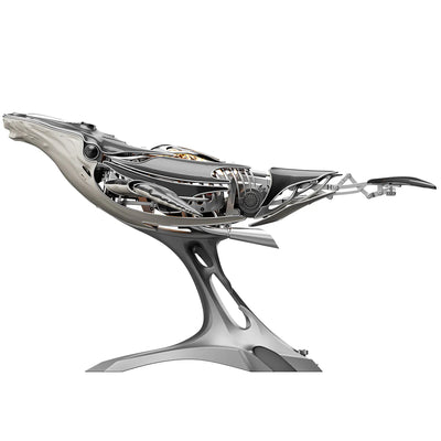 Mechanical Kinetic Humpback Whale Punk 3D Metal Model