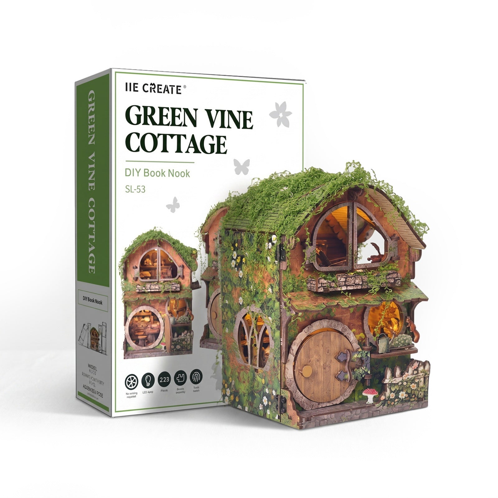 Green Vine DIY Miniature House