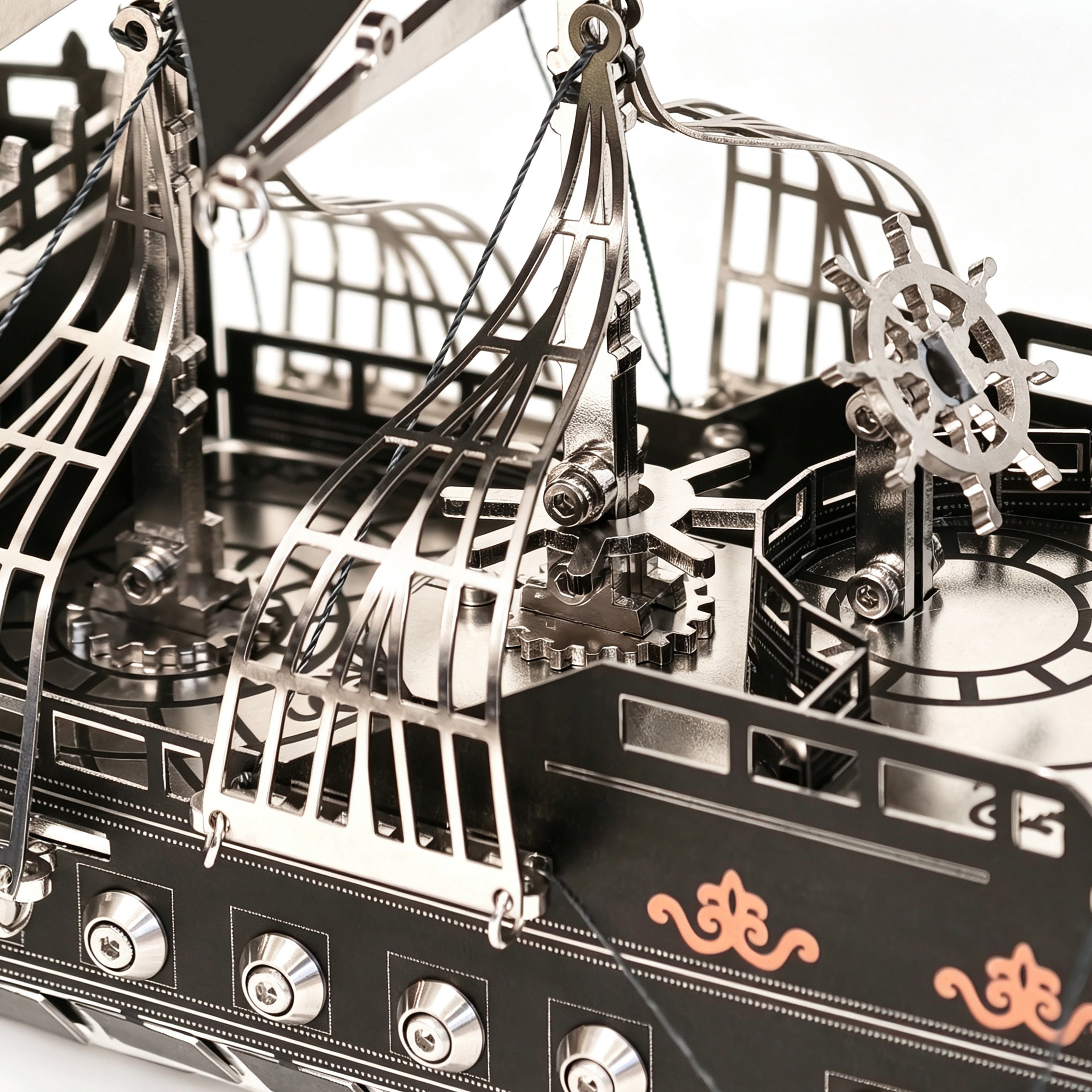 Pirate Ship 3D Metal Model