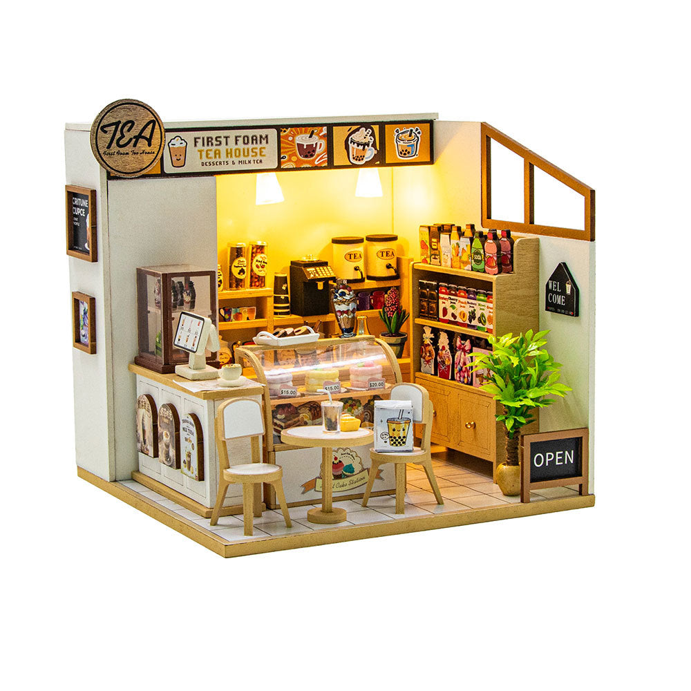 First foam tea DIY Miniature House