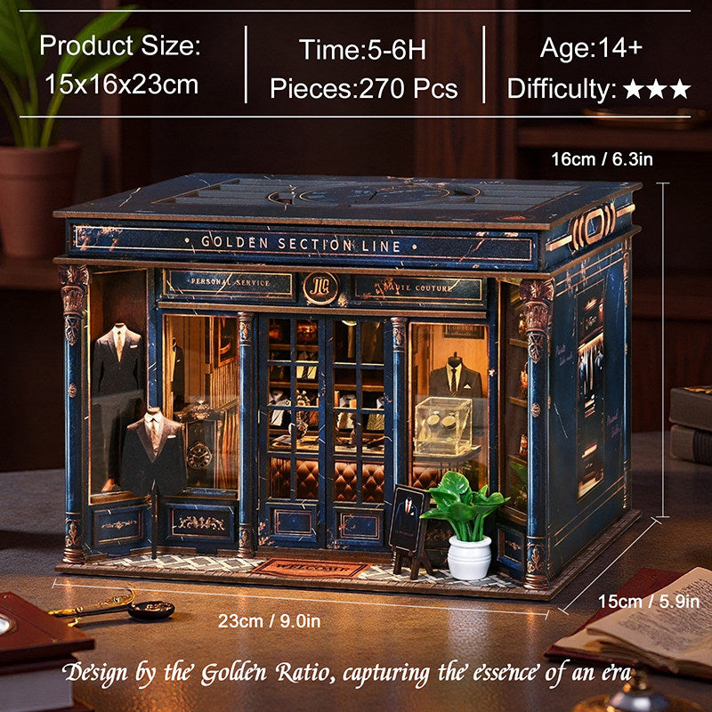 Golden Section Line DIY Miniature House