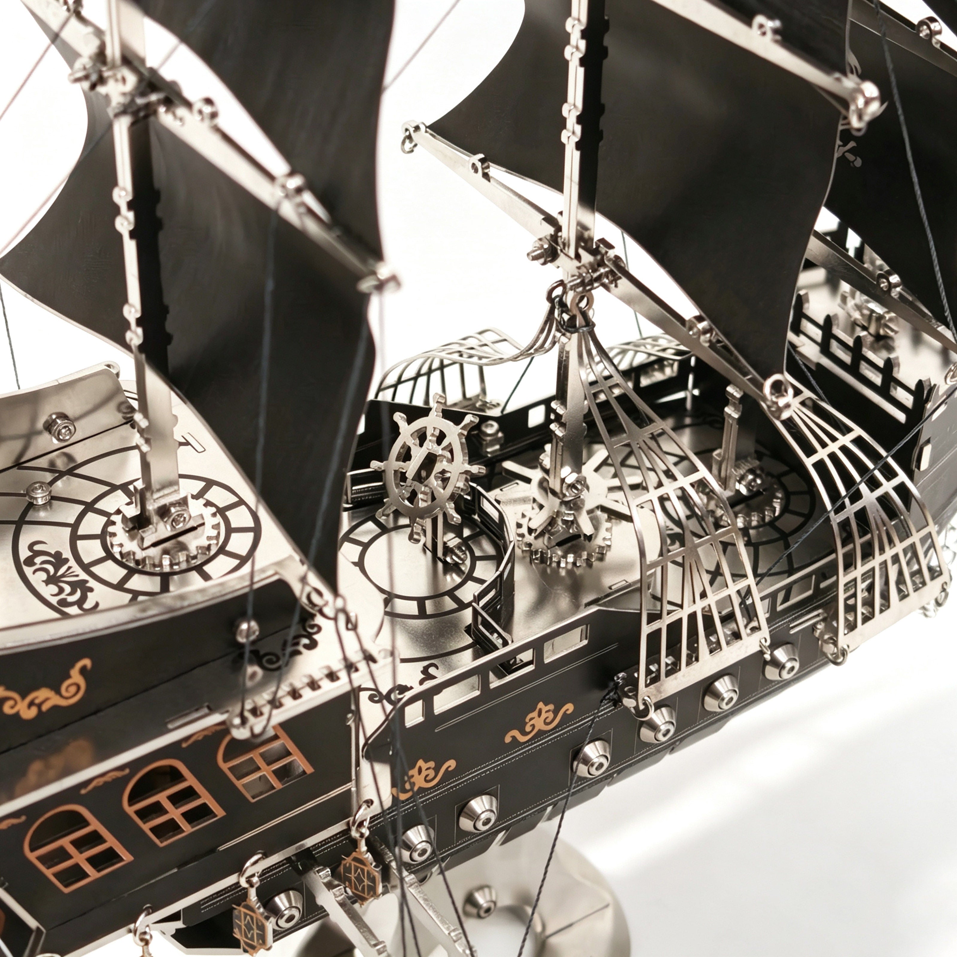 Pirate Ship 3D Metal Model
