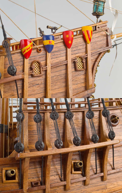 Ragusian Carrack 3D Wooden Ship