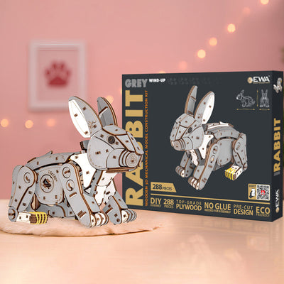 Mechanical Rabbit 3D Wooden Puzzle