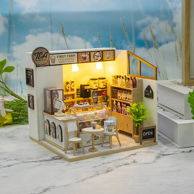 First foam tea DIY Miniature House