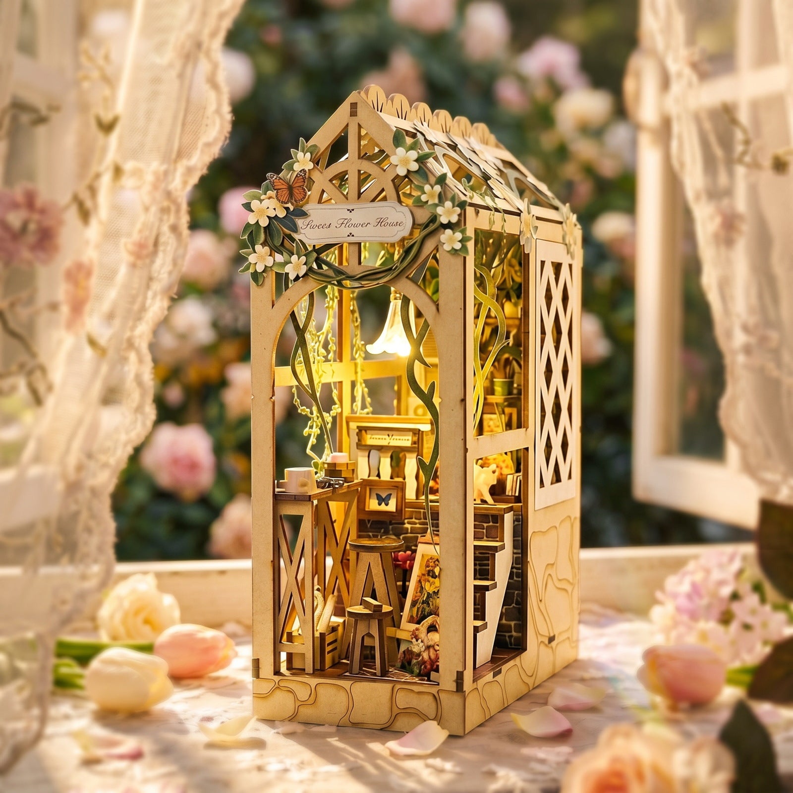 Serene Flower DIY Miniature House