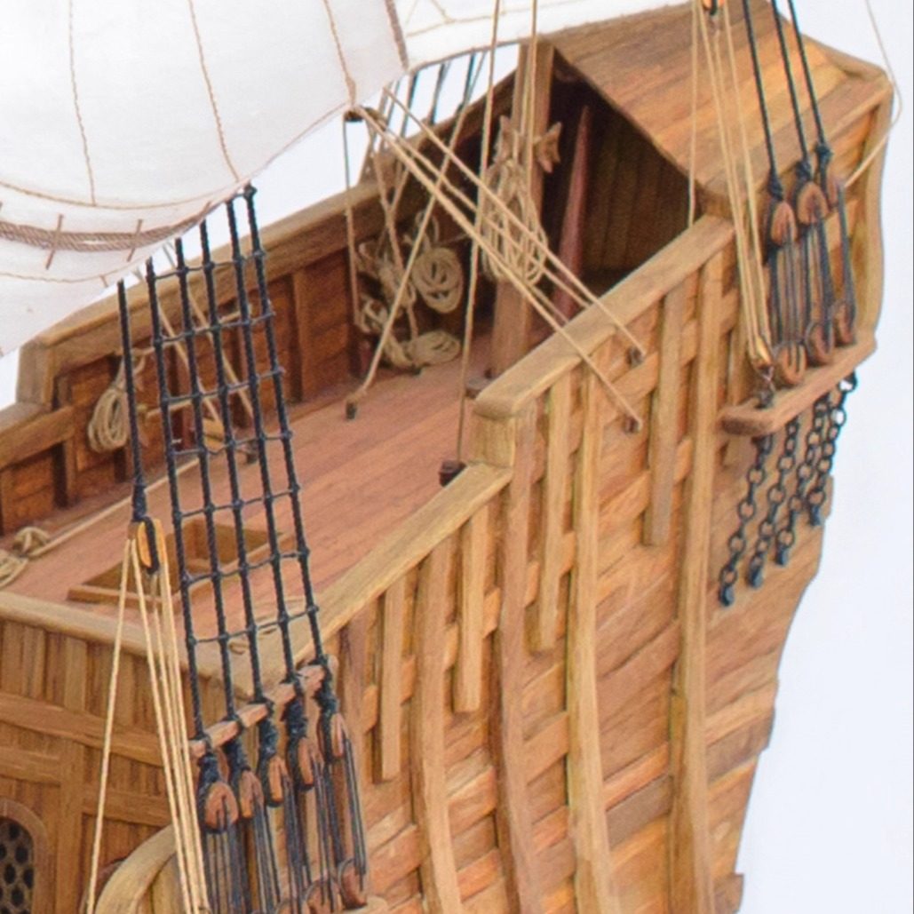 Ragusian Cog 3D Wooden Ship
