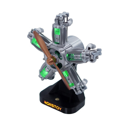 5 Cylinder Radial Engine 3D Model Kit