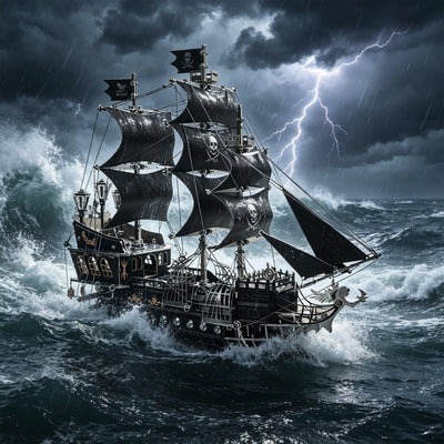 Pirate Ship 3D Metal Model