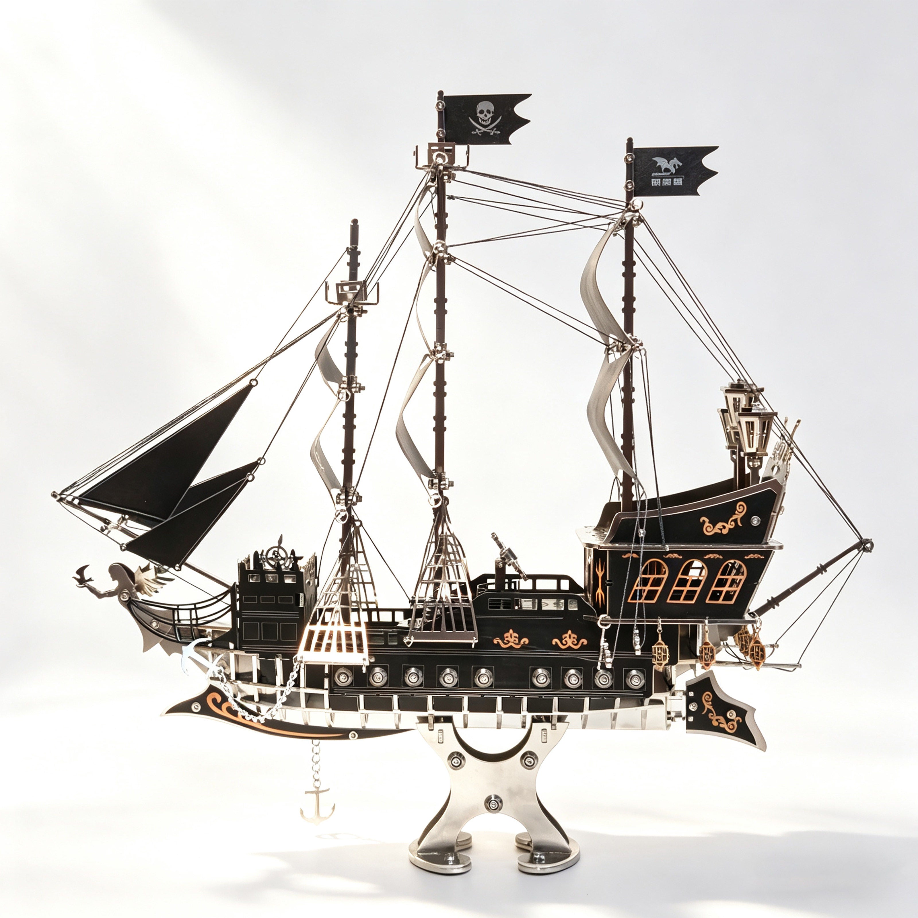 Pirate Ship 3D Metal Model