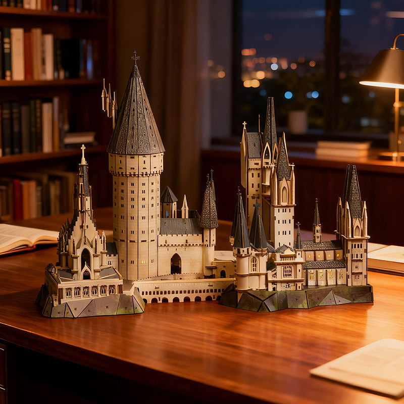 Puremind Magic Castle 3D Wooden Puzzle