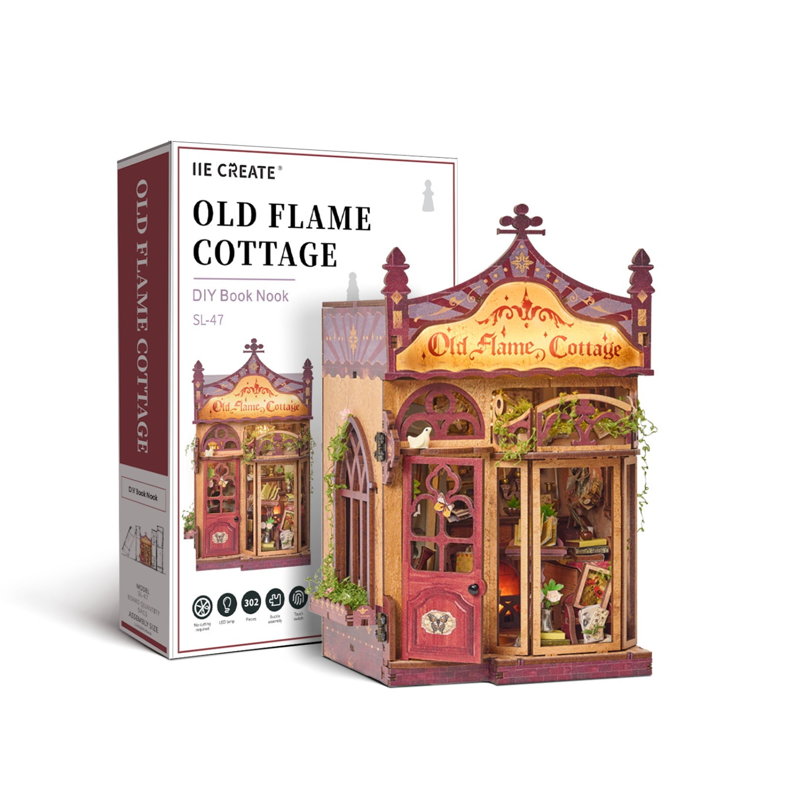 Old Flame Cottage DIY Book Nook