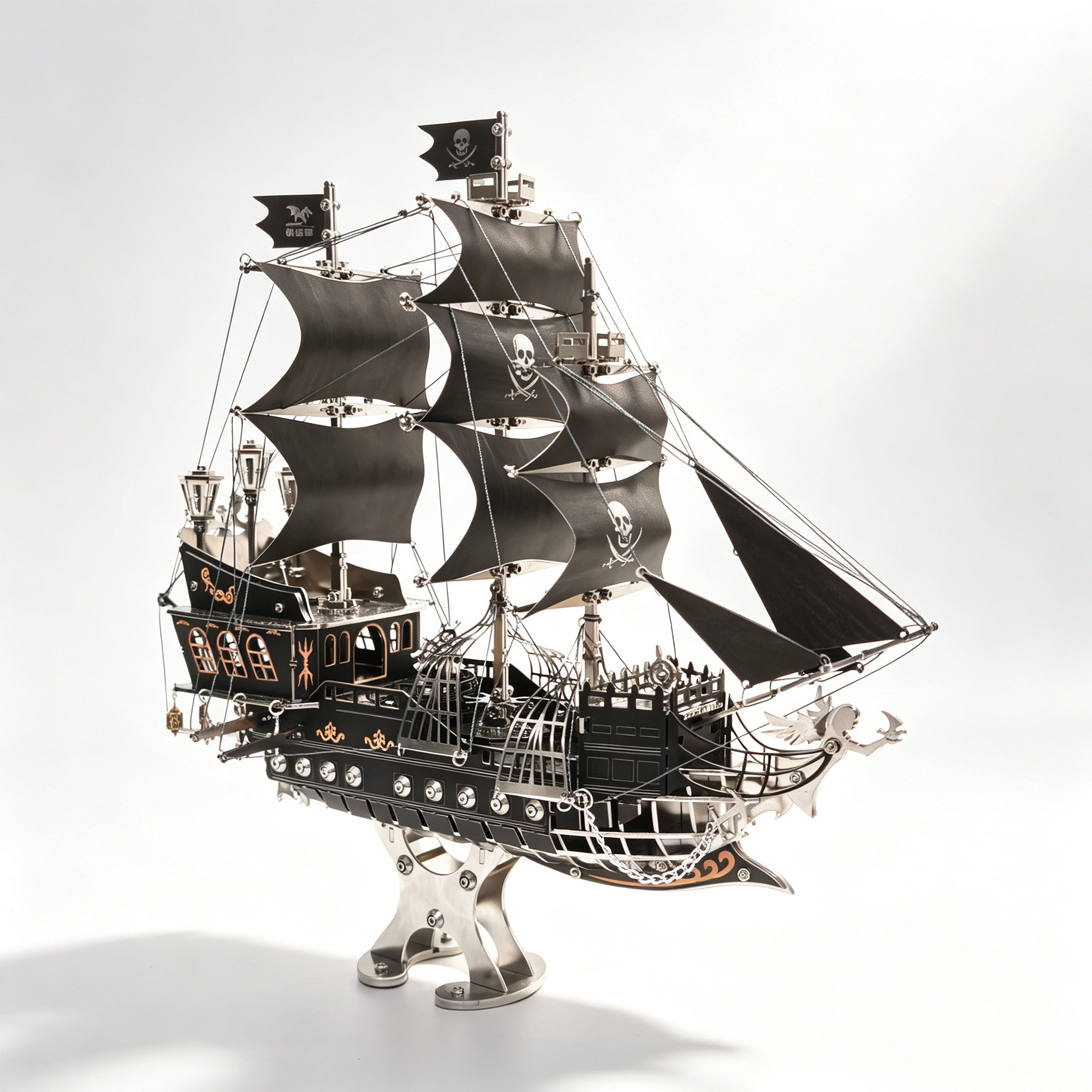 Pirate Ship 3D Metal Model