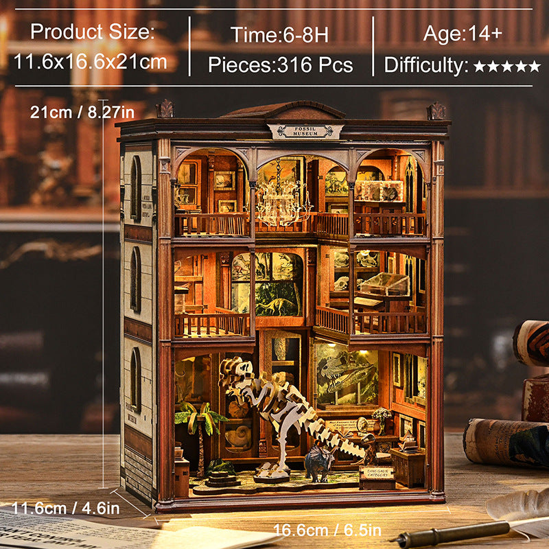 Fossil Museum DIY Book Nook