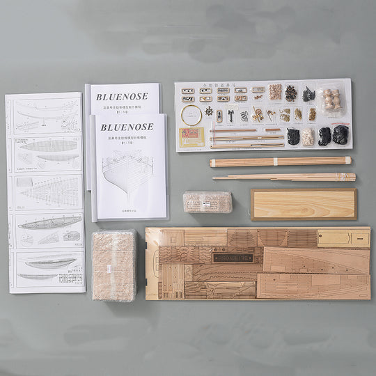 1:72 Full Rib Blue Nose Wooden Ship