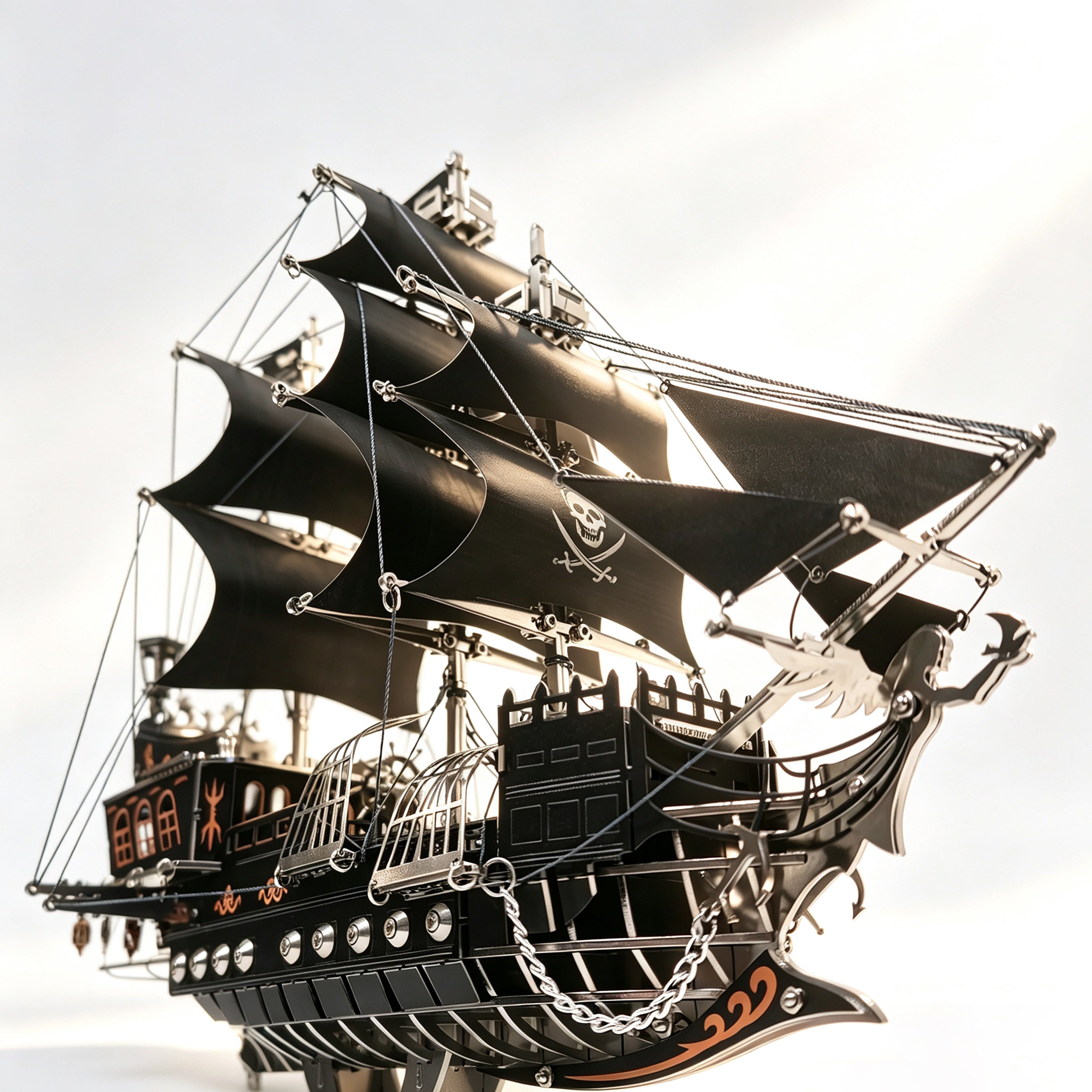 Pirate Ship 3D Metal Model