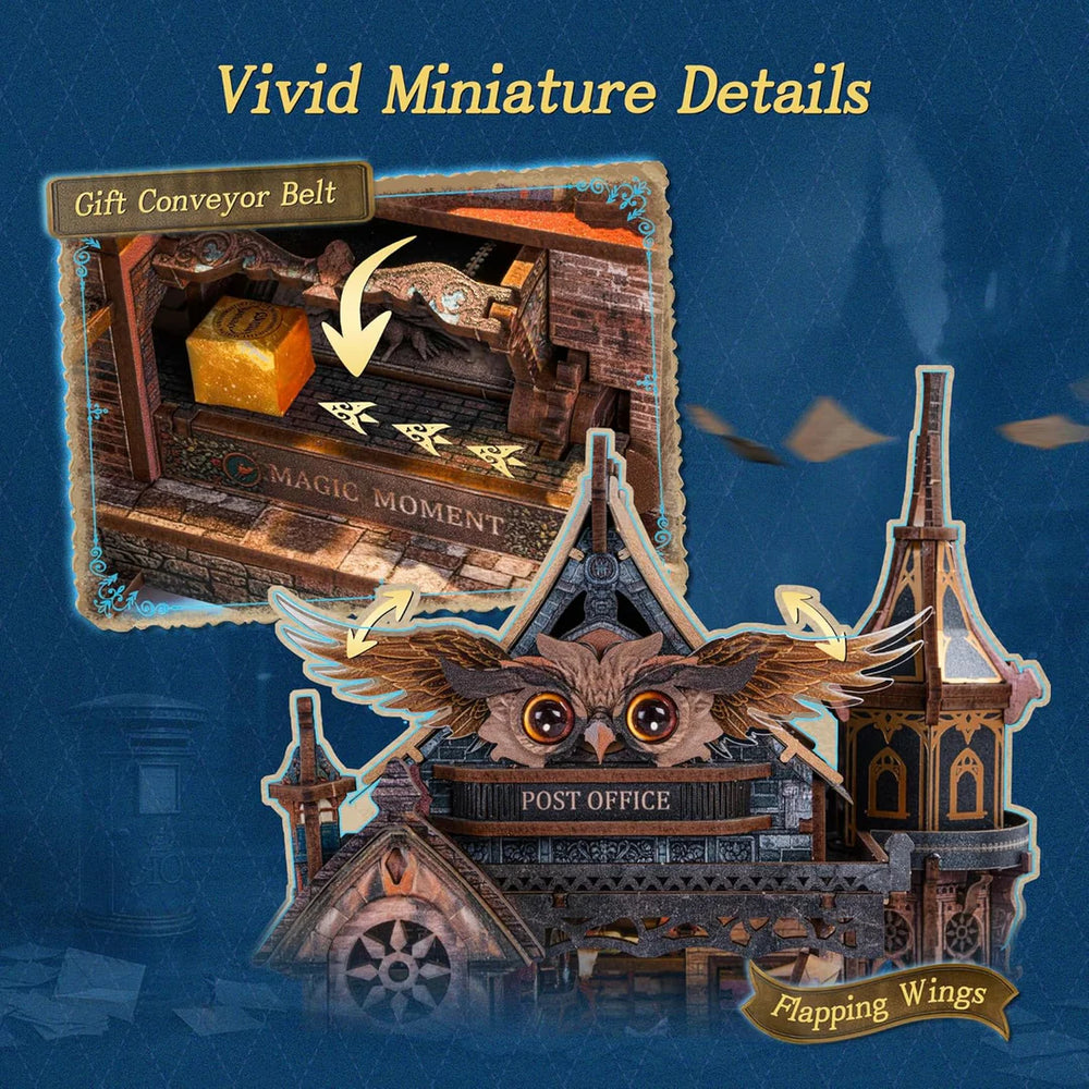 Owl Post Office 3D Wooden Kit