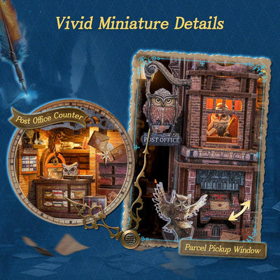 Owl Post Office 3D Wooden Kit