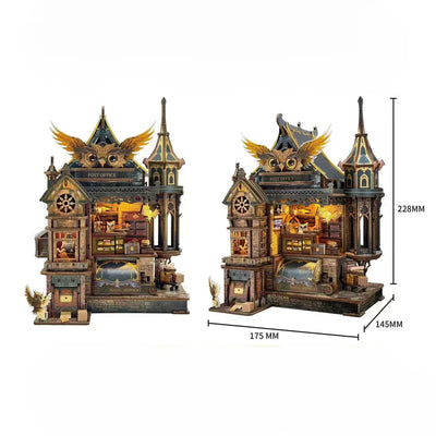 Owl Post Office 3D Wooden Kit